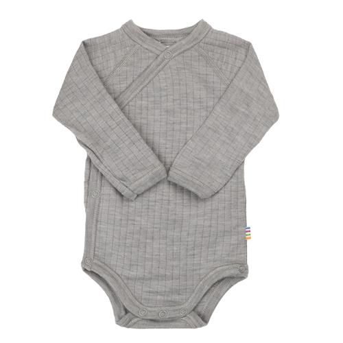 Joha Wrap-Around Body I Uld Lt. Grey Melange  Lt. Grey Melange-60 cm Uld Grå  60 cm  Drenge, Piger