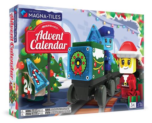 Magna-Tiles MicroMAGS Julekalender  Multicolor One Size  Hvid  One Size 3+ Years Drenge, Piger
