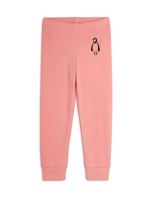 Mini Rodini Penguin Bukser I Mikrofleece Pink  Pink 92/98 cm  Lyserød  92/98 cm  Piger