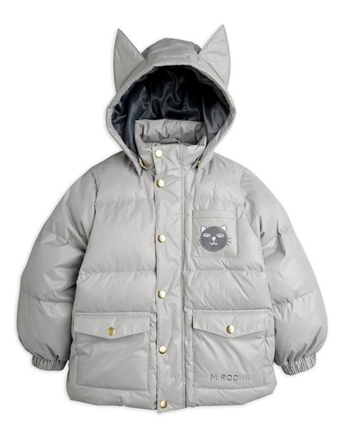Mini Rodini Cat Ears Heavy Puffer Grey Grey 104/110 cm  Grå  104/110 cm  Drenge, Piger