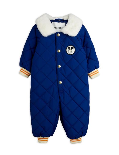 Mini Rodini Ritzratz Quilted Baby Overall Blue Blue 68/74 cm  Blå  68/74 cm  Drenge