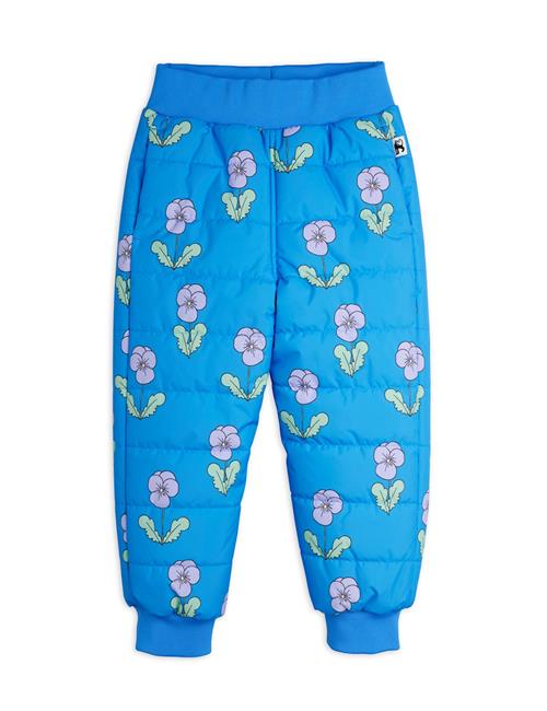 Mini Rodini Violas Aop Padded Outerwear Trousers Blue Blue 80/86 cm  Blå  80/86 cm  Drenge