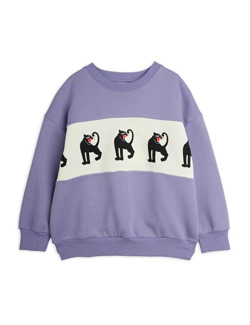 Mini Rodini Panther Panel Sweatshirt Purple Purple 140/146 cm  Lilla  140/146 cm  Drenge, Piger