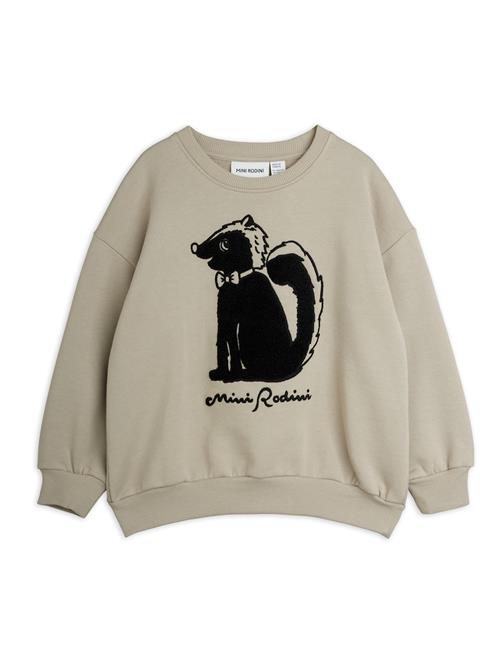 Mini Rodini Skunk Chenille Sweatshirt Grey Grey 104/110 cm  Grå  104/110 cm  Drenge, Piger