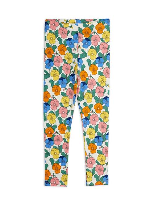 Mini Rodini Violas Aop Leggings Multi Multi 128/134 cm  Blå  128/134 cm  Drenge, Piger