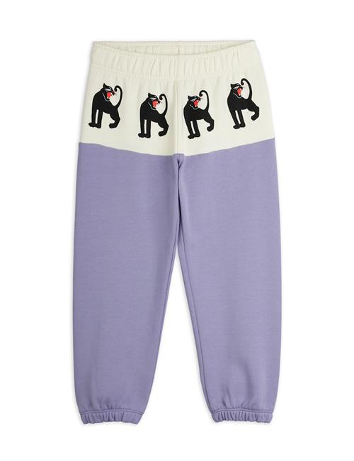 Mini Rodini Panther Panel Sweatpants Purple Purple 104/110 cm  Lilla  104/110 cm  Drenge, Piger