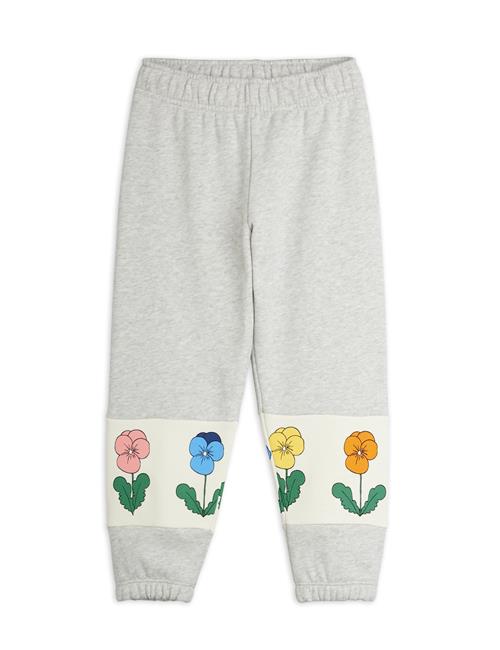 Mini Rodini Violas Panel Sweatpants Grey Melange Grey Melange 104/110 cm  Grå  104/110 cm  Drenge, Piger