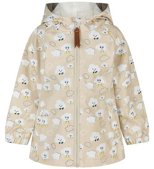 Sterntaler Regnjakke - Beige/Skyer