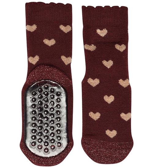 MP Strømper - Uld - Anti-Slip - Rosalia - Wine Red