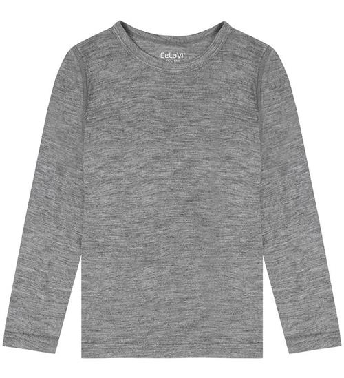 CeLaVi Bluse - Merino Uld - Quiet Shade