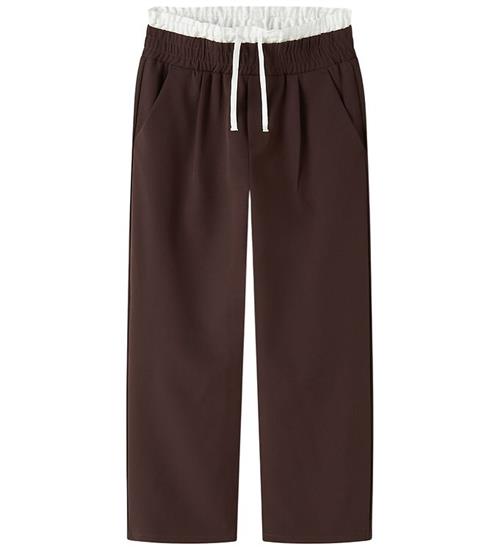 Name It Bukser - NkfOjetta - Seal Brown/Bright White