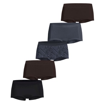 Björn Borg Trusser 5P Everyday Boxer Shorts Grå/Sort økologisk bomuld Large Dame