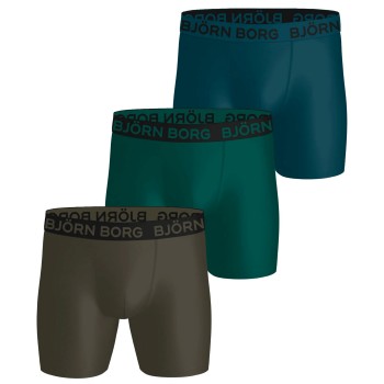 Björn Borg 3P Sports Microfiber Boxers Flerfarvet-2 polyester Large Herre