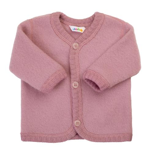Joha Cardigan I Uld Old Rose  Old Rose-90 cm Uld Lyserød  90 cm  Piger