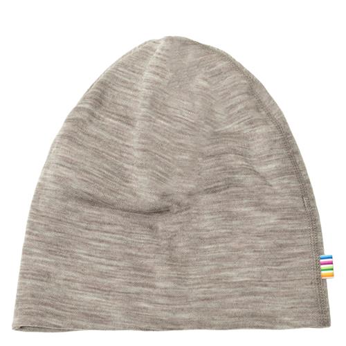 Joha Uldhue Med Dobbelt Lag Sesame Melange  Sesame Melange-54 cm Uld Beige  54 cm  Drenge, Piger