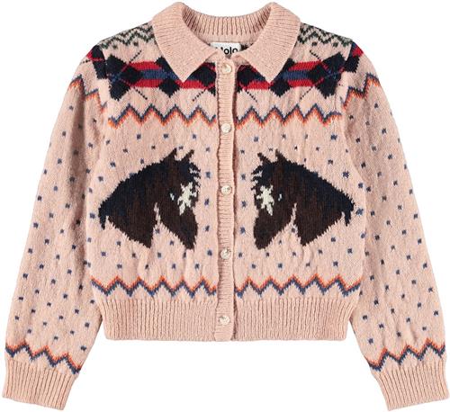 Molo Galaxy Cardigan Mellow Rose Mellow Rose 146/152 cm  Lyserød  146/152 cm  Piger