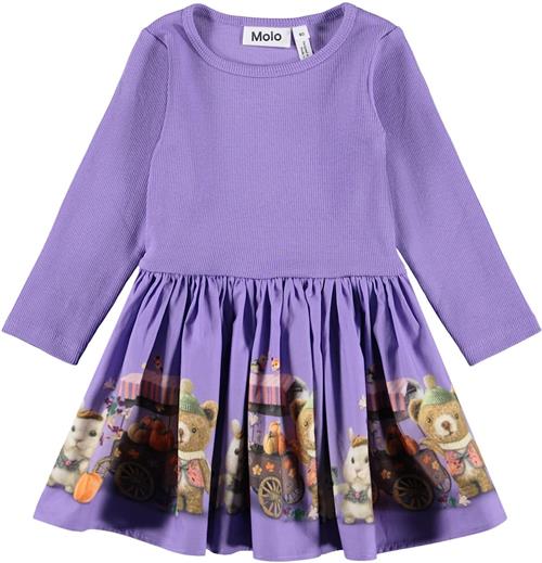 Molo Candi Dress Ls Flower Market Flower Market 92 cm  Lilla  92 cm  Piger