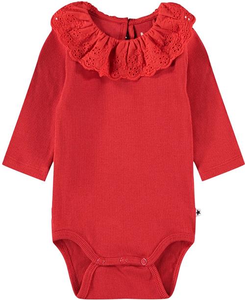 Molo Faye Bodystockings Ls Ruby Red Ruby Red 92 cm  Rød  92 cm  Piger