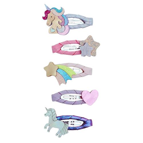 Mimi & Lula 5-pak Clic Clacs Mini Unicornland  Mini Unicornland-One Size  Lyserød  One Size 3-8 Years Piger