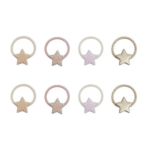Mimi & Lula 8-pak Ponyer Mini Stellina  Mini Stellina-One Size  Beige  One Size 3-8 Years Piger