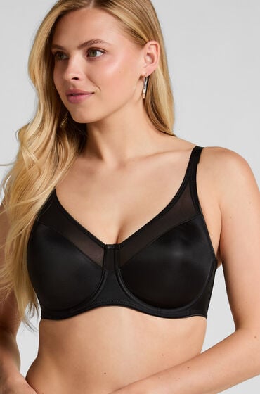 Hunkemöller Ikke-formstøbt minimizer bøjle-bh Nina Sort