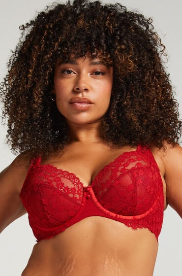 Hunkemöller Ikke-formstøbt bøjle-bh Daisy Rød