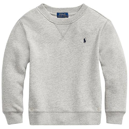 Ralph Lauren Fleece-sweatshirt Dark Sport Heather 6-7 Years  Grå  136-138 cm  Drenge