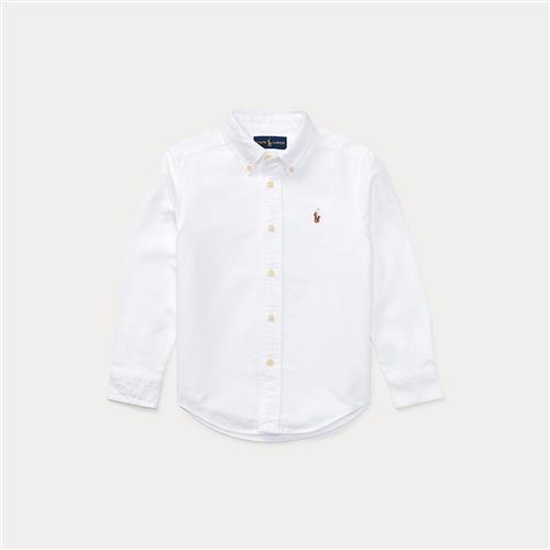 Ralph Lauren The Iconic Oxford-skjorte White  White 109-116cm  Hvid  109-116 cm  Drenge