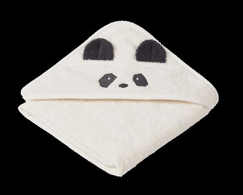 Liewood Albert Håndklæde Med Hætte Panda Creme De La Creme  Panda Creme De La Creme-One Size  Creme  One Size  Drenge, Piger