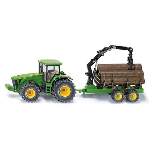 Micki John Deere 8430 Med Skovbrugsvogn Green  Green One Size  Grøn  One Size 3+ Years Drenge, Piger