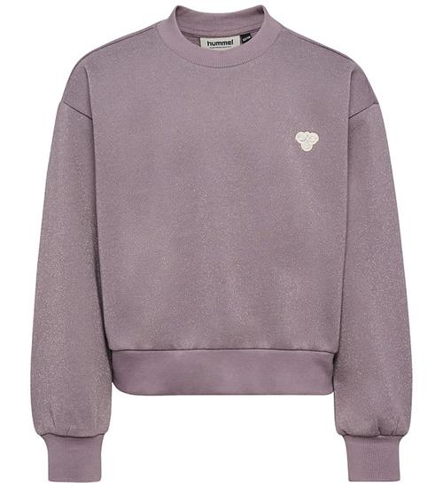 Hummel Sweatshirt - HmlJR - Loose - Gray Ridge m. Glitter