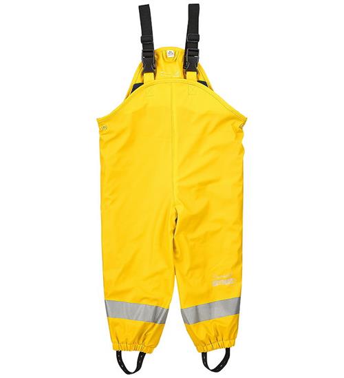 Se Sterntaler Regnbukser m. Seler/Fleece - PU - Gul hos KidsWorld