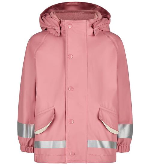 Sterntaler Regnjakke m. Fleece - PU - Rosa m. Kaninører