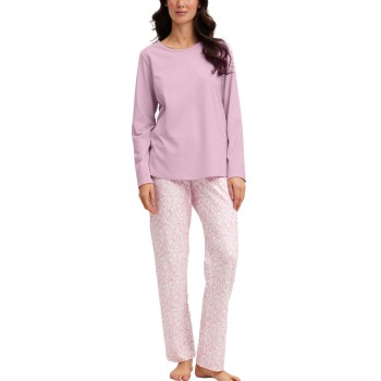 Calida Blooming Nights Pyjamas Rosa Mønster  bomuld Large Dame