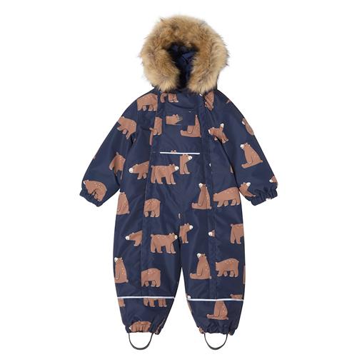 Kuling Val D'Isere Vinteroveralls Navy Bear  Navy Bear-98 cm  Marineblå  98 cm  Drenge, Piger