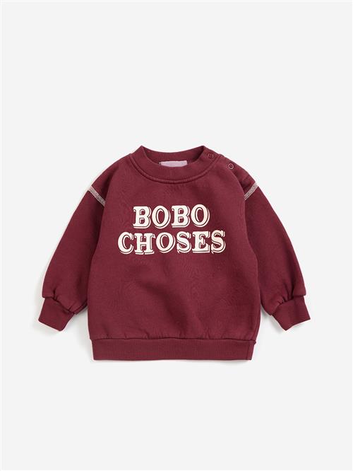 Bobo Choses Hættetrøje Burgundy Red  Burgundy Red 3 Months  Rød  3 måneder  Drenge, Piger