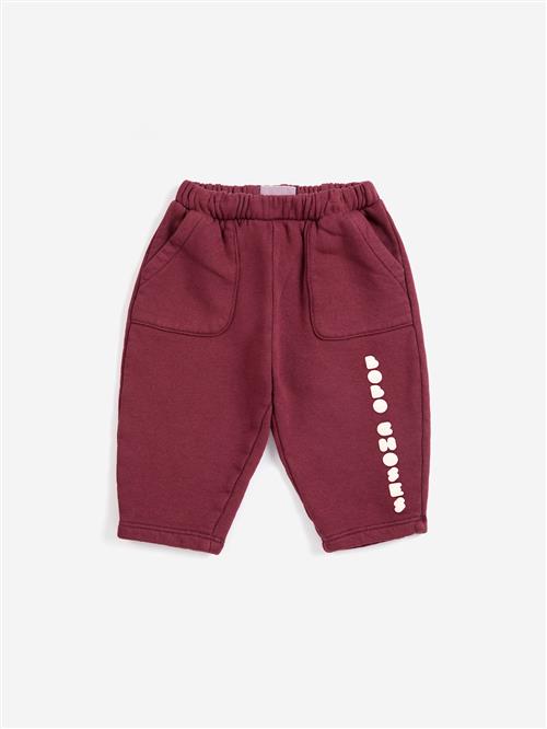 Bobo Choses Joggingbukser Burgundy Red  Burgundy Red 1 Y  Rød  1 år  Drenge, Piger