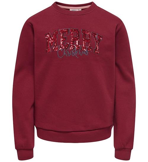 Kids Only Sweatshirt - Xmas - KogWinkle - Cabernet/Merry Christm