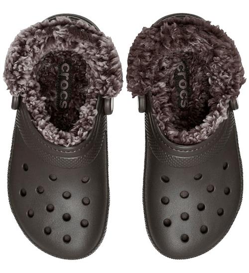 Crocs Sandaler - Classic Fleece Lined - Dark Cocoa