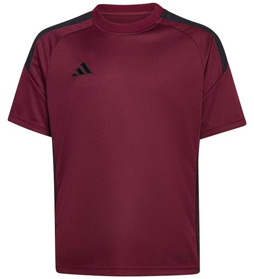 adidas Performance T-shirt - Tiro - Maroon/Black/Black