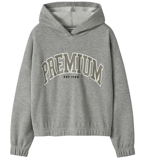 Name It Hættetrøje - NkfOkomma - Grey Melange