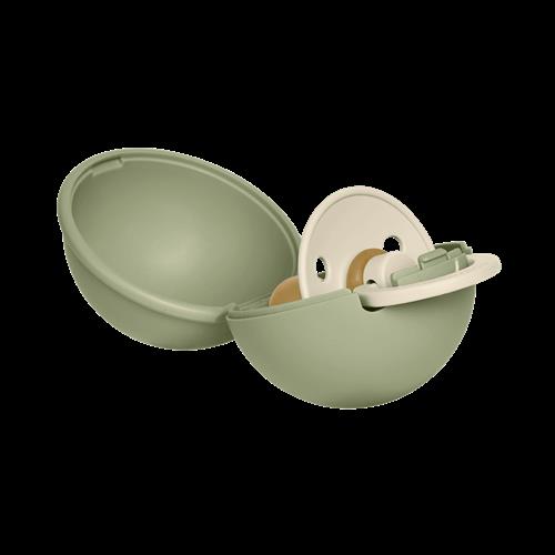 BIBS Colour Rund Latex-sut Med Mini-etui Ivory  Ivory 6-18 M  Hvid  6-18 M  Drenge, Piger