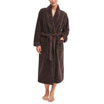 Calida Alpine Bathrobe With Pockets Brun Small Dame