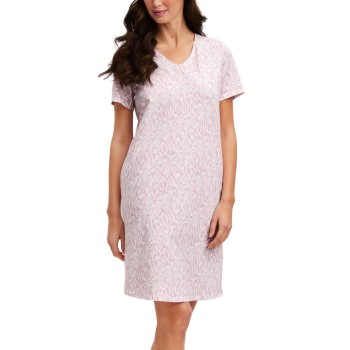 Calida Flower Nights Sleepshirt Rosa Mønster  bomuld X-Large Dame