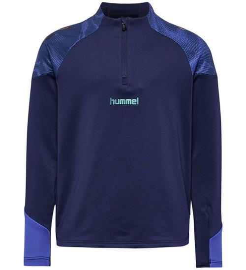 Hummel Bluse - hmlBlaze26 Pro Training Half Zip - Marine