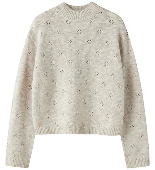 LMTD Bluse - Strik - NlfNamelyn - Oatmeal