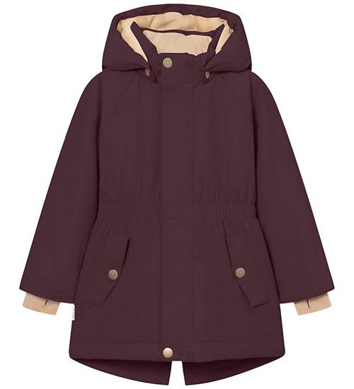 Mini A Ture Vinterjakke - MatVikania Fleece - Fudge Aubergine