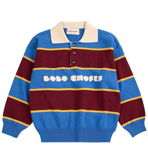 Bobo Choses Polobluse - Strik - Bolder - Multicolor m. Logo