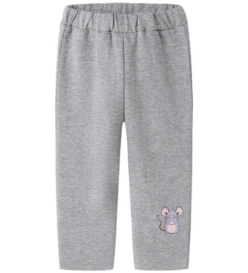 Name It Sweatpants - NmfVenus - Grey Melange/Mouse
