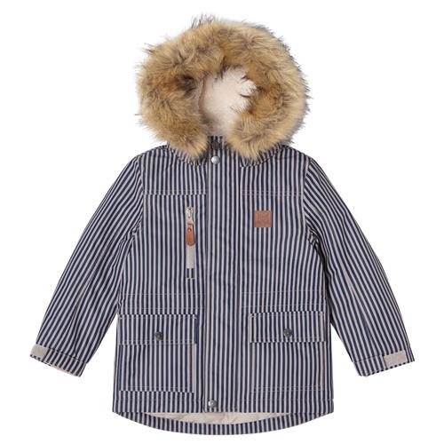 Kuling Val Thorens Parkas Thin Stripe  Thin Stripe-98 cm  Marineblå  98 cm  Drenge, Piger